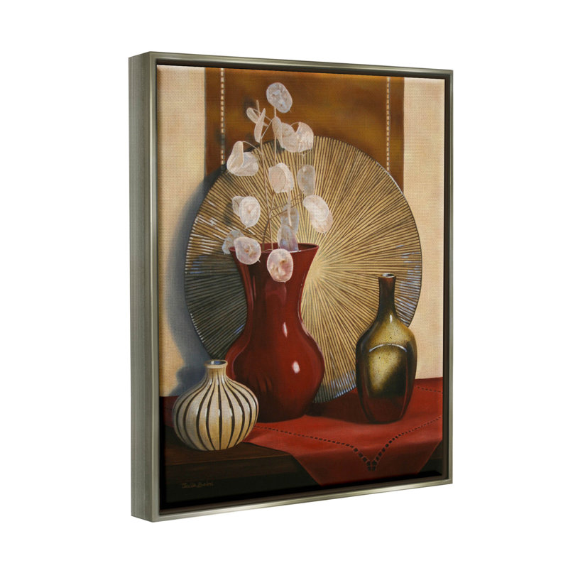 Art floral giclée par Cecile Baird, H 31 po x l 25 po x P 1,7 po, Cadre flottant gris lustré