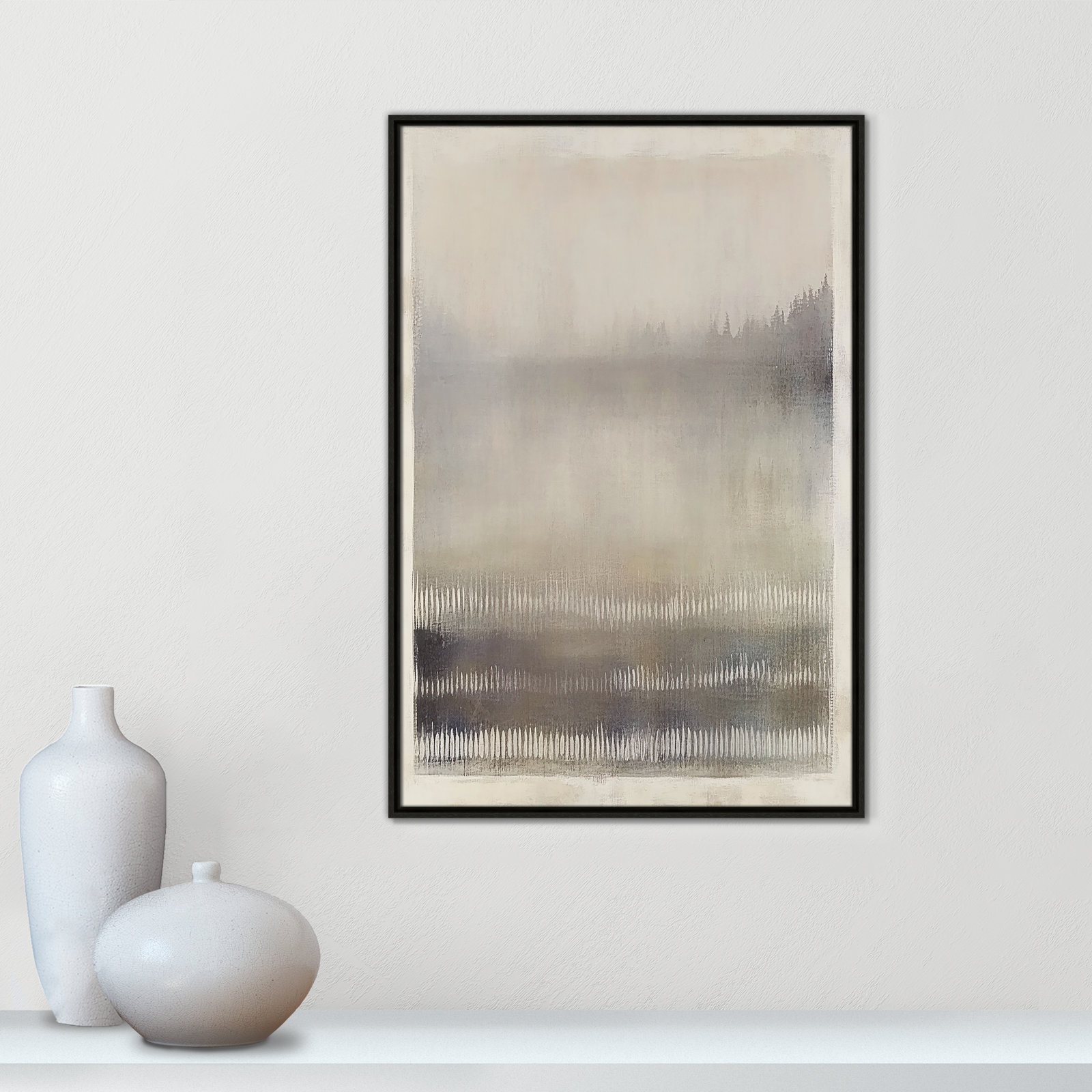 Balanced Silence III Print by Irena Orlov, 37.5" H x 25.5" W, Espresso Floater