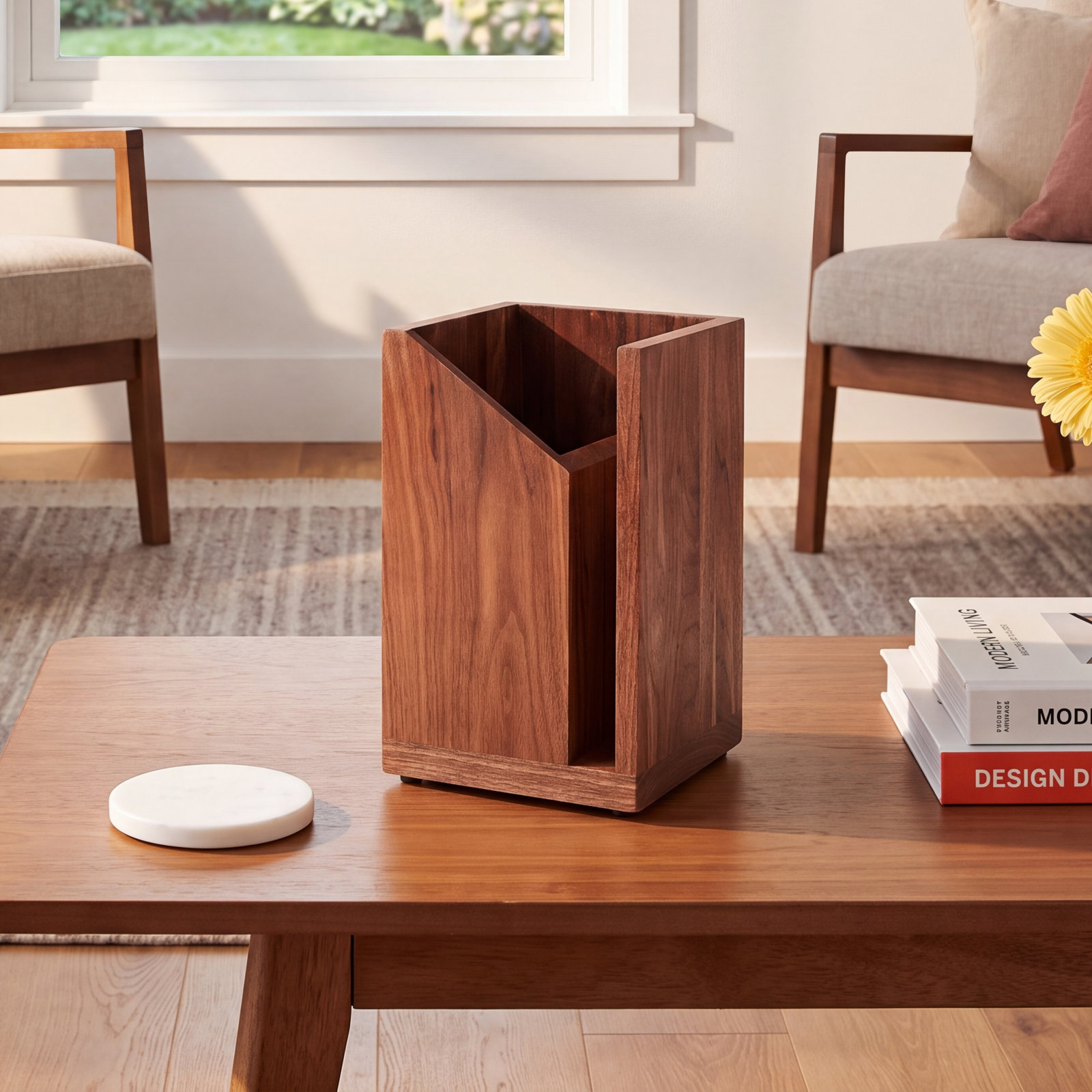 The Base Knife Block, Walnut
