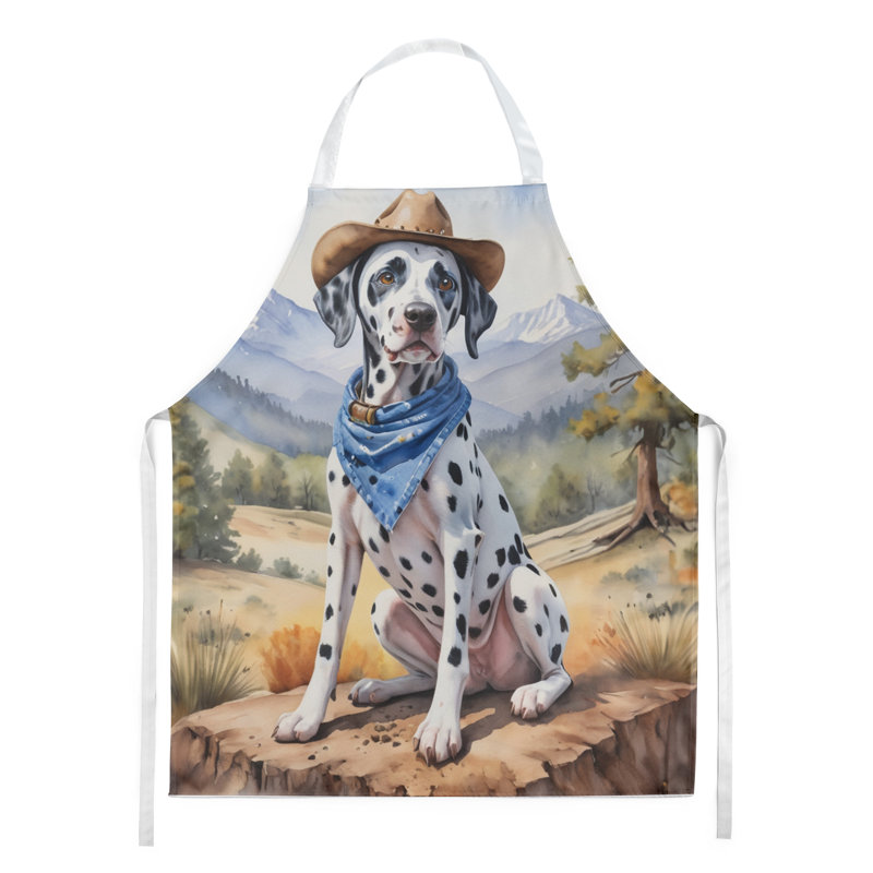 Tablier de bienvenue Dalmatian Cowboy