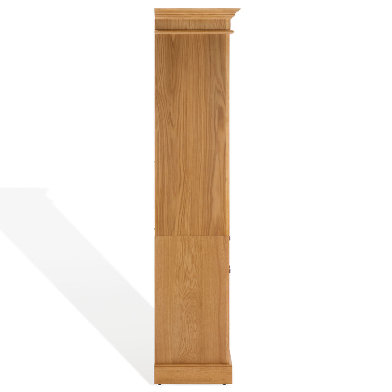 Bibliothèque en bois Francesco, Naturel