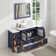 Karson 60'' Single Bathroom Vanity with Engineered Marble Top with Mirror