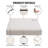 Patio Furniture Sofa Cushion Set Outdoor Deep Seating Cushions Thick Foam,Creamy White-110221783