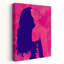 Elegant Dreamer Profile Contemporary Wall Art Print 1 Piece Wrapped Canvas Wall Art-1094644033