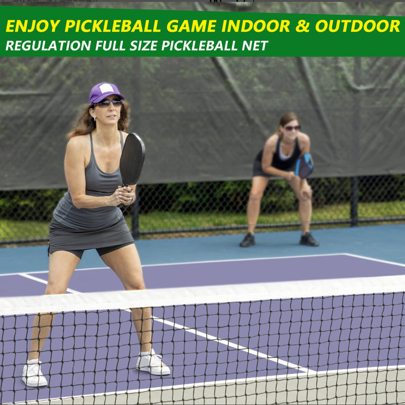 Pickleball Net Driveway Pickleball Nets Portable Outdoor Regulation Size 22ft Pickle Ball Net Set W/ 1 Carry Bag