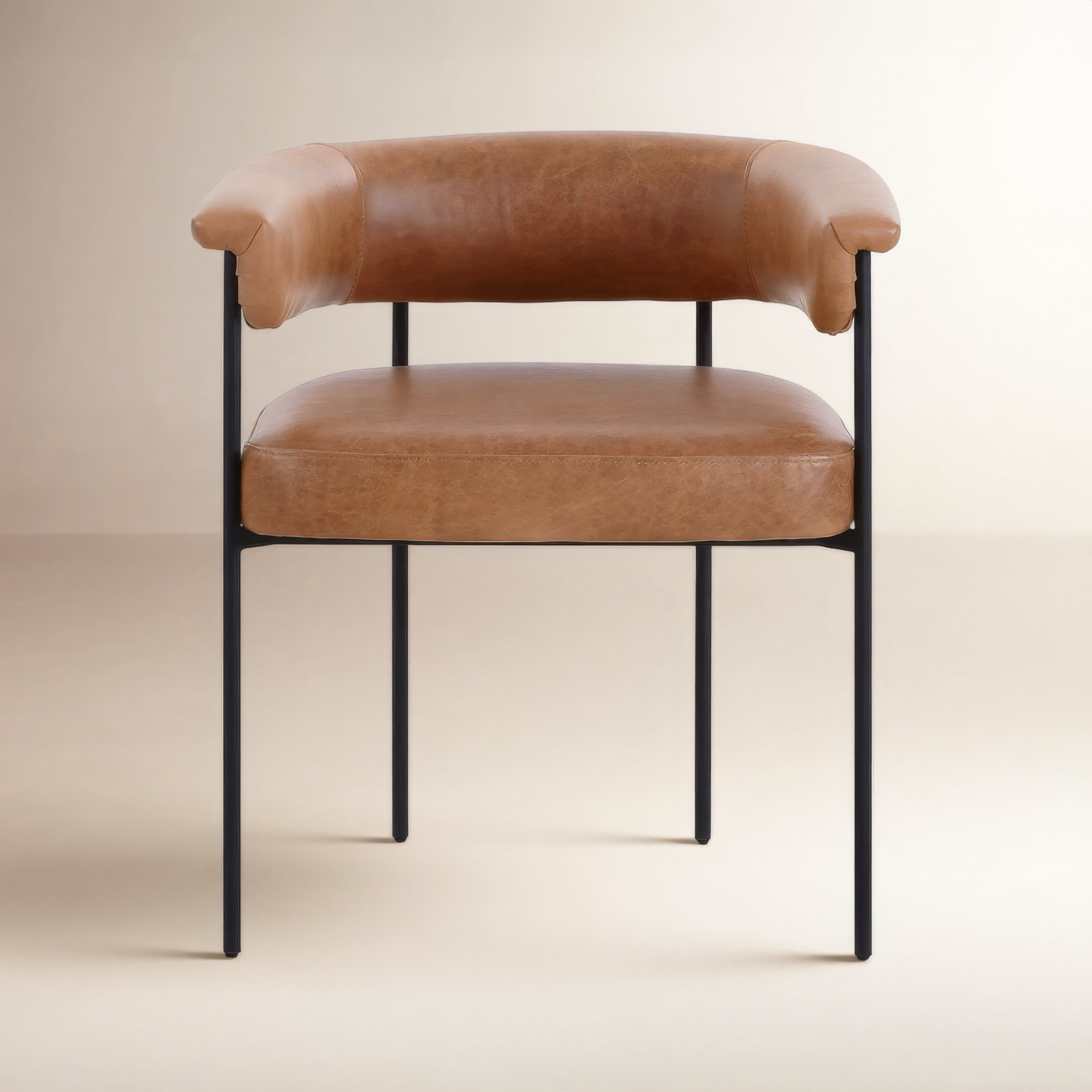 Lyssa Dining Armchair, Chaps Saddle