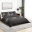 Grey Microfibre Duvet Cover Set-80973203