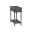 Table d'appoint en placage à 2 niveaux