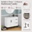 Ensemble de meuble-lavabo flottant mural moderne 40 "avec lavabo en céramique Modern