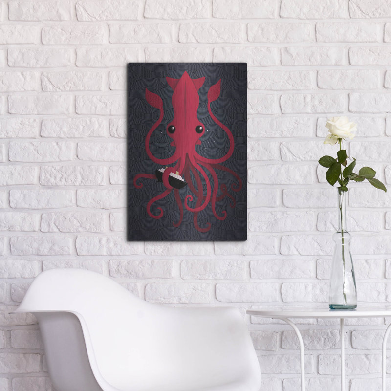 «Kraken Attaken» par Michael Buxton, H 24 po x l 16 po