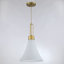 Luminaire suspendu 1 lumière Rockleigh 60 watts avec abat-jour en verre opale gravé Rockleigh-1254315331-1254315328