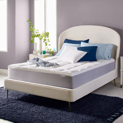 Sleep Innovations Cradling Cloud Mattress Pad Topper Cover, Quilted Pillow Top Protector