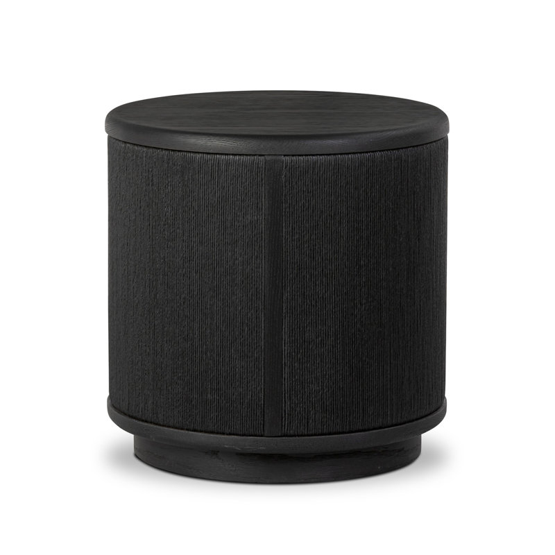 Rosenell End Table, Black Oak Veneer