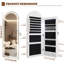 Wall Mounted Jewellery Armoire with Mirror  -2097277734