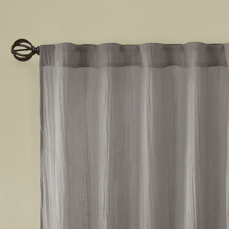 Paire de rideaux transparents massifs, légers et élégants pour une décoration intérieure moderne, faciles à suspendre et à entretenir
