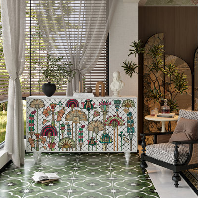 French retro and fashionable entrance cabinet