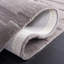 Tapis gris en laine / coton touffeté à la main Elona-749931005
