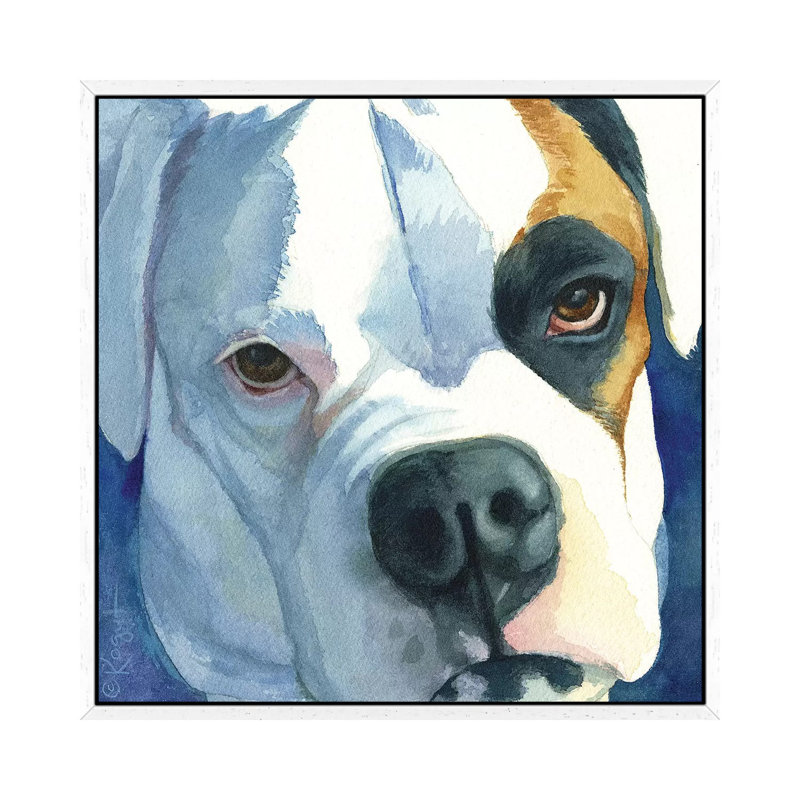Buster 1 Piece Painting on Canvas, 66.04cm H x 66.04cm W x 3.81cm D, White Floater Framed