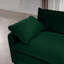 Ensemble de canapé surdimensionné à coussins modulaires, repose-pieds portatif, ensemble de canapé d'angle à dossier bas en L à assise profonde pour ensemble de salon, Velours côtelé vert-1632962039
