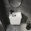 Ensemble de meuble-lavabo mural 20 po avec lavabo en céramique, armoire de rangement avec portes, ensemble d'armoire de salle de bain-759322372