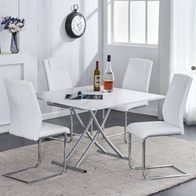 Aarush 4 - Person Trestle Dining Set