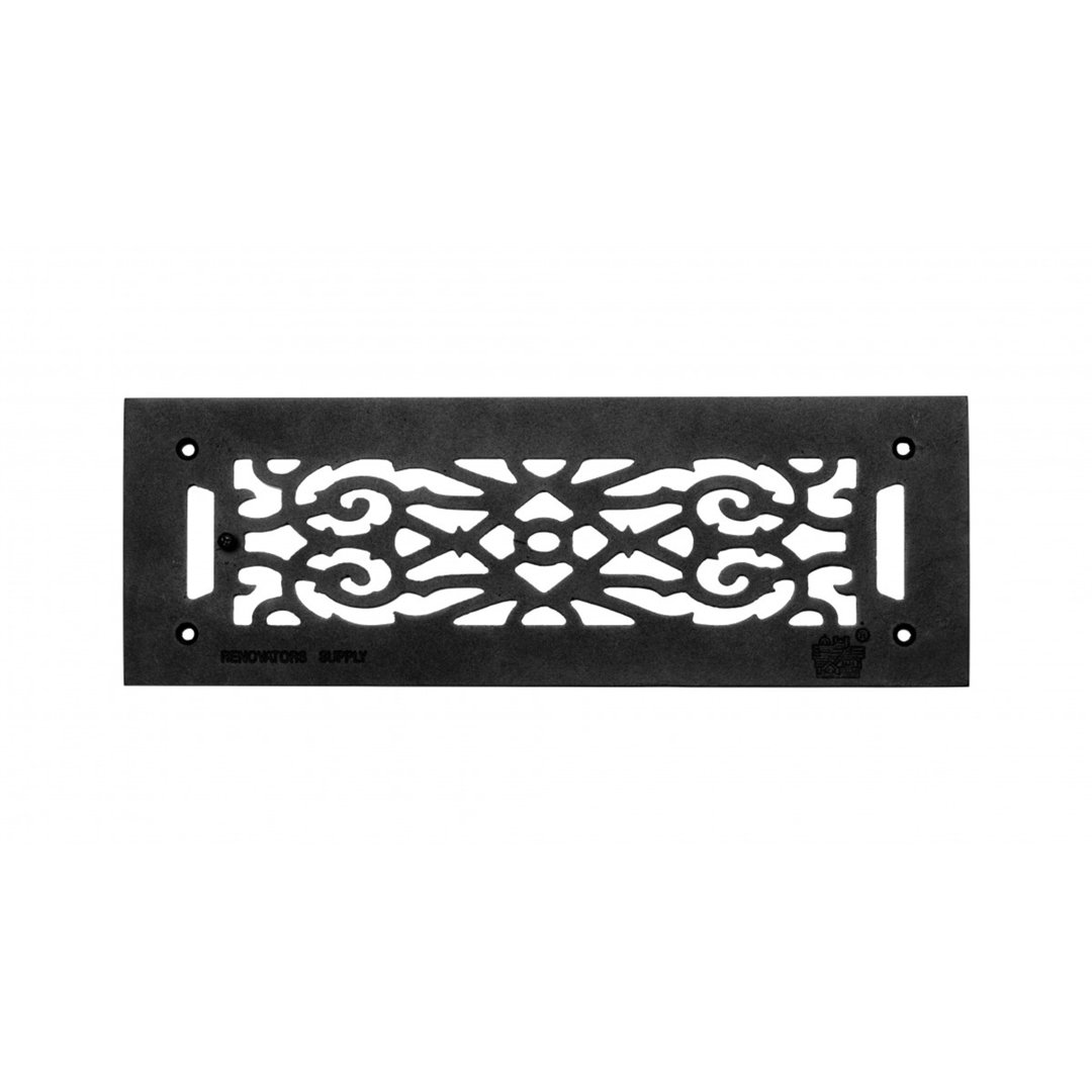 The Renovators Supply Inc. 16'' W x 5.5'' L Aluminum Floor Vent Cover The Renovators Supply Inc.