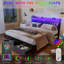 Structure de lit en tissu Melchiorre-1539238555