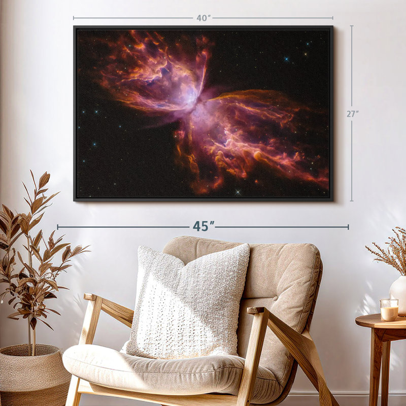 Impression sur toile Butterfly Nebula, H 27 po x l 40 po