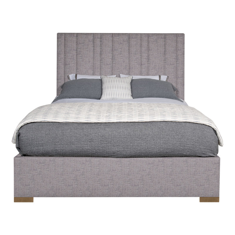Wyeth Upholstered Bed, Nomad Slate Crypton® Chenille, King, Hampton