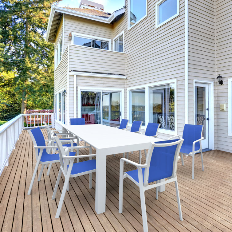 Farrah 118'' Rectangular 10 - Person Outdoor Dining Set
