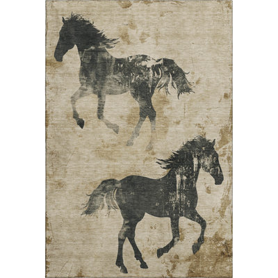 Premium Machine Washable Varroville AMF1717 Animal Rug