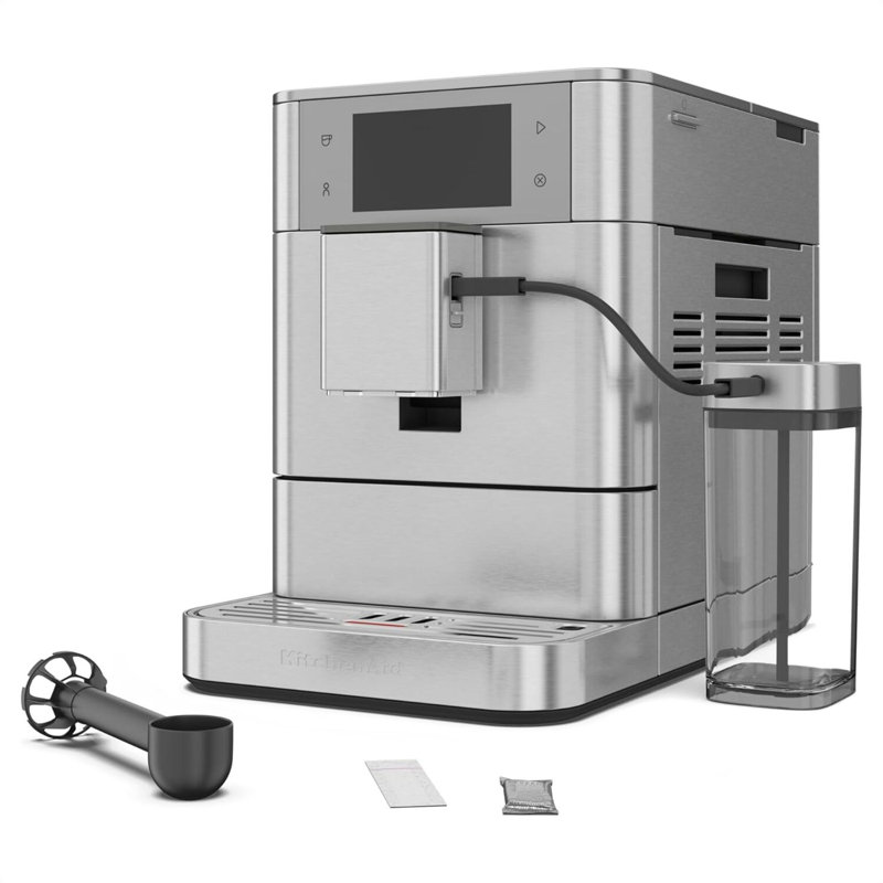 Machine à espresso entièrement automatique KitchenAid en acier inoxydable brossé, Acier inoxydable