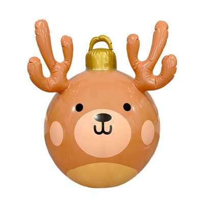Boule de Noël gonflable en forme de boule décorative de Noël en PVC