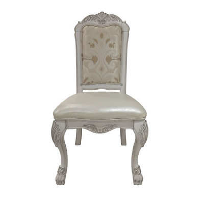 Faux Leather Upholstered Side Chair