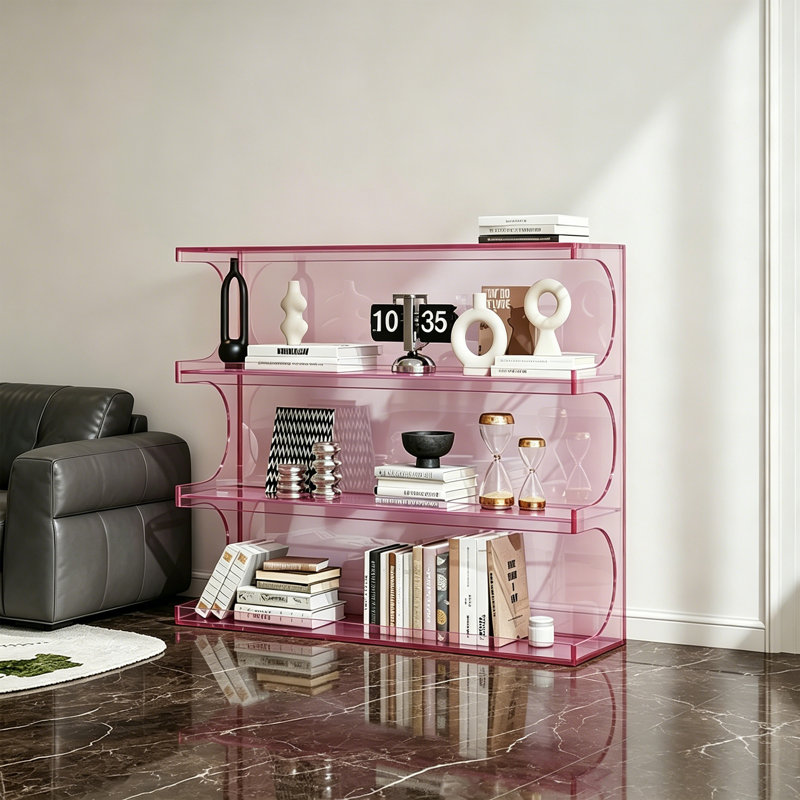 Support de présentation Wave Wave, 39.37" H x 47.24" W x 11.81" D, Pink