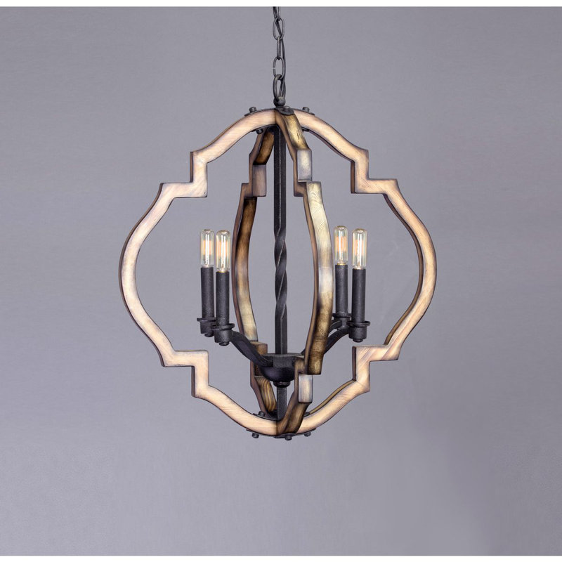 Lustre géométrique à 4 lumières Jefferies