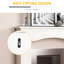 Foyer moderne - blanc, largeur interne de 29 po, élément décoratif, présentoir de 45,25 po de largeur, facile à nettoyer, tombant, embellissement intérieur blanc électrique, position de décoration, essuyer et essuyer,