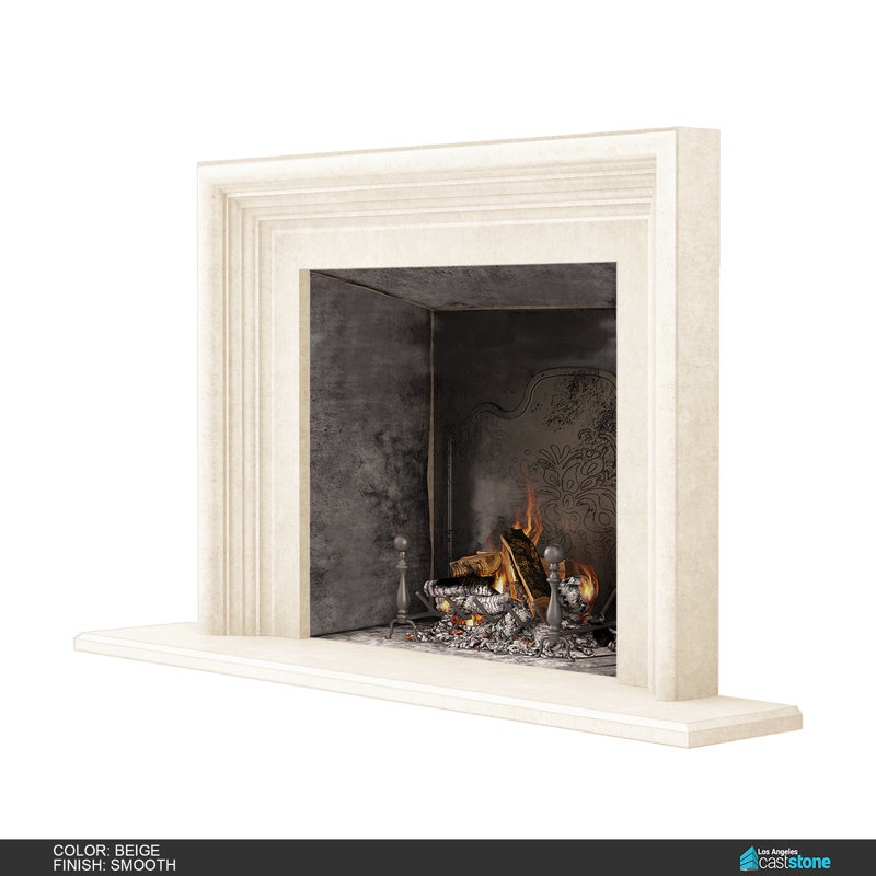 Oslo Fireplace Surround, Smooth Beige