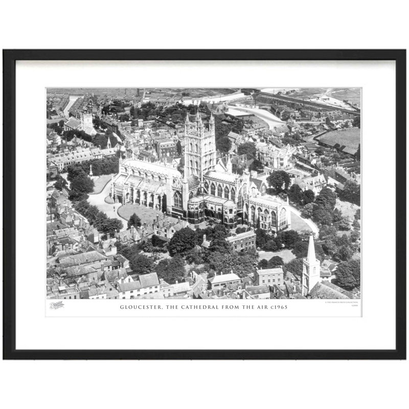 Gloucester, the Cathedral from the Air C1965 1 Piece Single Picture Frame Wall Art, 40cm H x 50cm W x 2.3cm D