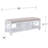 Broseley Polyester Blend Upholstered Bench