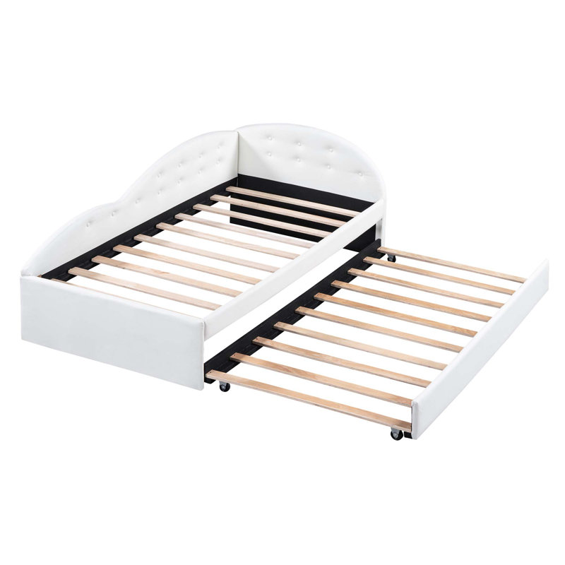 Rafail Upholstered Daybed, White, Full