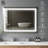 Modern Frameless Rectangular LED Lighted Bathroom Vanity Mirror with Defogger-1227574488