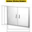 304 Stainless Steel Single Bbq Access Door With Vents
