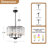Friedhardt 5-light Crystal Chandelier With Flower Shades