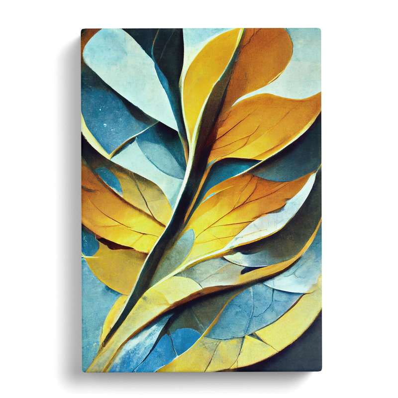 Abstract Leaf No.5 - Wrapped Canvas, 50cm H x 35cm W x 3cm D