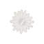 Radial Shell Mirror, White Stone