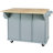Kitchen Cart With Rubber Wood Drop-Leaf Countertop-1996876460