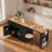 Rolling Kitchen Island With Extendable Dining Table, Charging Station, Three-tier Open Side Storage Rack, 3 Drawers And 2 Storage Cabinets-295472736
