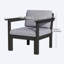 Ensemble de conversation modulaire de patio pour 3 personnes avec coussins, ensemble de conversation 4 pièces imperméable toutes saisons pour l'extérieur, noir-1908989563-1908989565-1908989566