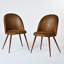 Ensemble de table de salle à manger moderne 3 pièces Kasparas avec table ronde et chaises rembourrées pour la cuisine, la salle à manger ou les espaces de réception-170365012-181414037